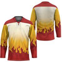 Japanese Kaen Pattern Hockey Jersey Flame Pillar Blazing Lion Heart LT9 - Polynesian Pride