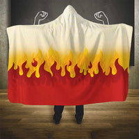 Japanese Kaen Pattern Hooded Blanket Flame Pillar Blazing Lion Heart LT9 - Polynesian Pride