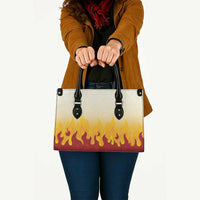 Japanese Kaen Pattern Leather Bag Flame Pillar Blazing Lion Heart LT9 - Polynesian Pride