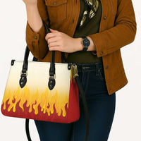 Japanese Kaen Pattern Leather Bag Flame Pillar Blazing Lion Heart LT9 - Polynesian Pride