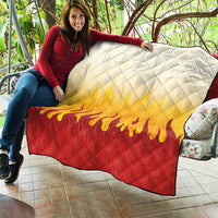 Japanese Kaen Pattern Quilt Flame Pillar Blazing Lion Heart - Polynesian Pride