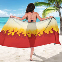 Japanese Kaen Pattern Sarong Flame Pillar Blazing Lion Heart - Polynesian Pride