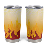 Japanese Kaen Pattern Tumbler Cup Flame Pillar Blazing Lion Heart - Polynesian Pride