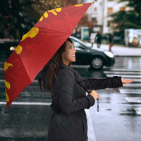 Japanese Kaen Pattern Umbrella Flame Pillar Blazing Lion Heart LT9 - Polynesian Pride
