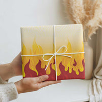 Japanese Kaen Pattern Wrapping Paper Flame Pillar Blazing Lion Heart - Polynesian Pride