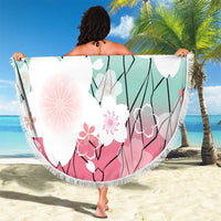 Japanese Kocho Pattern Beach Blanket Insect Pillar Butterfly Flower Fairy - Polynesian Pride