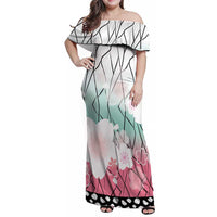 Japanese Kocho Pattern Family Matching Off Shoulder Maxi Dress and Hawaiian Shirt Insect Pillar Butterfly Flower Fairy - Polynesian Pride