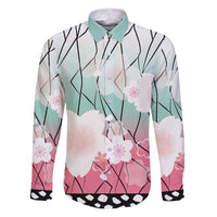 Japanese Kocho Pattern Family Matching Puletasi and Hawaiian Shirt Insect Pillar Butterfly Flower Fairy - Polynesian Pride