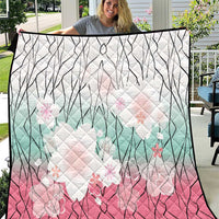 Japanese Kocho Pattern Quilt Insect Pillar Butterfly Flower Fairy - Polynesian Pride