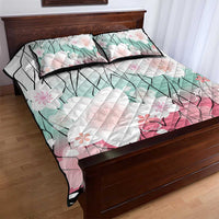 Japanese Kocho Pattern Quilt Bed Set Insect Pillar Butterfly Flower Fairy - Polynesian Pride