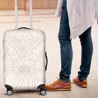 Samoa Lotu Tamaiti Luggage Cover Polynesian White Sunday Simple LT9 White - Polynesian Pride