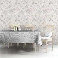 Personalised Tonga White Sunday Tablecloth Tropical Plant With Polynesian Pattern LT9 - Polynesian Pride