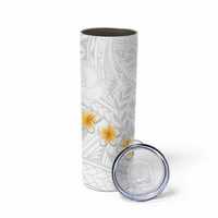 Tonga White Sunday Skinny Tumbler Polynesian Tribal Simple LT9 - Polynesian Pride