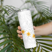 Tonga White Sunday Skinny Tumbler Polynesian Tribal Simple LT9 - Polynesian Pride