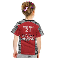 Custom Tonga Rugby Mate Ma'a Kid T Shirt Tonga XIII Make History Pacific Champions