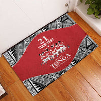 Custom Tonga Rugby Mate Ma'a Rubber Doormat Tonga XIII Make History Pacific Champions