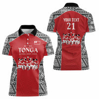 Custom Tonga Rugby Mate Ma'a Women Polo Shirt Tonga XIII Make History Pacific Champions