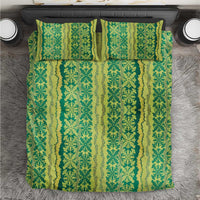 Hawaii Lei with Tribal Quilt Motif Bedding Set