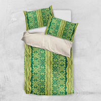 Hawaii Lei with Tribal Quilt Motif Bedding Set