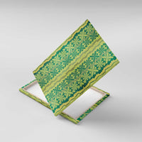 Hawaii Lei with Tribal Quilt Motif Canvas Wall Art