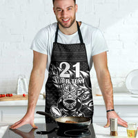 New Zealand Rugby Warrior Custom Apron Black Fern Taniko Motif LT9 - Polynesian Pride
