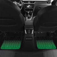 Green Silver Fern Spirit Taniko Tukutuku Personalised Car Mats