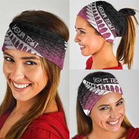 Pink Silver Fern Spirit Taniko Tukutuku Personalised Neck Gaiter LT9 - Polynesian Pride