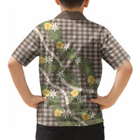 Aloha Puakenikeni Anthurium Pikake Lei Hawaiian Shirt Chocolate Hawaiian Palaka Pattern LT9 - Polynesian Pride