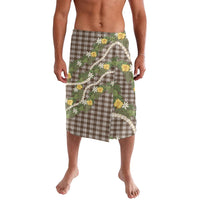 Aloha Puakenikeni Anthurium Pikake Lei Lavalava Chocolate Hawaiian Palaka Pattern