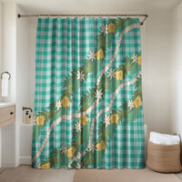 Aloha Puakenikeni Anthurium Pikake Lei Bathroom Set Marine Hawaiian Palaka Pattern LT9 Shower Curtain Only Marine - Polynesian Pride