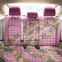 Aloha Puakenikeni Anthurium Pikake Lei Back Car Seat Cover Tropical Pink Hawaiian Palaka Pattern LT9 - Polynesian Pride