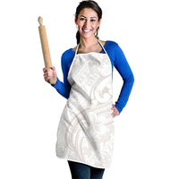 Hawaii Plumeria Lokelani Pikake Lei Apron Sandy Beige Polynesian Tattoo LT9 - Polynesian Pride