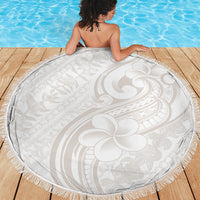 Hawaii Plumeria Lokelani Pikake Lei Beach Blanket Sandy Beige Polynesian Tattoo