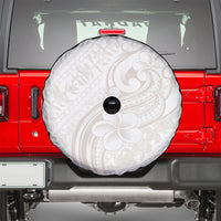 Hawaii Plumeria Lokelani Pikake Lei Spare Tire Cover Sandy Beige Polynesian Tattoo