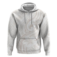 Hawaii Plumeria Lokelani Pikake Lei Zip Hoodie Sandy Beige Polynesian Tattoo LT9 Pullover Hoodie Beige - Polynesian Pride