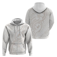 Hawaii Plumeria Lokelani Pikake Lei Zip Hoodie Sandy Beige Polynesian Tattoo LT9 - Polynesian Pride