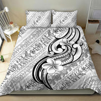 Hawaii Plumeria Lokelani Pikake Lei Bedding Set Ele'ele Polynesian Tattoo