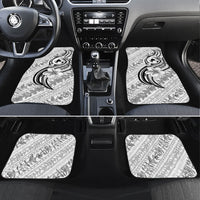 Hawaii Plumeria Lokelani Pikake Lei Car Mats Ele'ele Polynesian Tattoo LT9 Set 4pcs Black - Polynesian Pride
