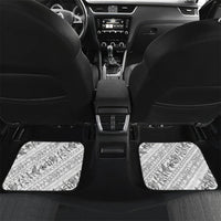 Hawaii Plumeria Lokelani Pikake Lei Car Mats Ele'ele Polynesian Tattoo LT9 Set 2pcs - Back Black - Polynesian Pride
