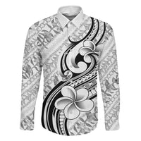 Hawaii Plumeria Lokelani Pikake Lei Family Matching Off Shoulder Maxi Dress and Hawaiian Shirt Ele'ele Polynesian Tattoo LT9 Daughter's Dress Black - Polynesian Pride