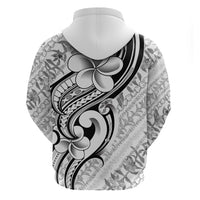 Hawaii Plumeria Lokelani Pikake Lei Hoodie Ele'ele Polynesian Tattoo LT9 - Polynesian Pride