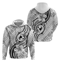 Hawaii Plumeria Lokelani Pikake Lei Hoodie Ele'ele Polynesian Tattoo LT9 - Polynesian Pride