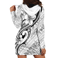 Hawaii Plumeria Lokelani Pikake Lei Hoodie Dress Ele'ele Polynesian Tattoo LT9 - Polynesian Pride