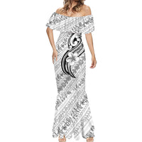 Hawaii Plumeria Lokelani Pikake Lei Mermaid Dress Ele'ele Polynesian Tattoo