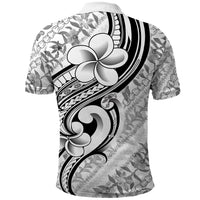 Hawaii Plumeria Lokelani Pikake Lei Polo Shirt Ele'ele Polynesian Tattoo LT9 - Polynesian Pride