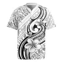 Hawaii Plumeria Lokelani Pikake Lei Rugby Jersey Ele'ele Polynesian Tattoo LT9 Black - Polynesian Pride