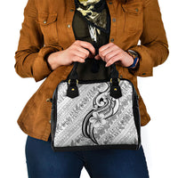 Hawaii Plumeria Lokelani Pikake Lei Shoulder Handbag Ele'ele Polynesian Tattoo LT9 - Polynesian Pride