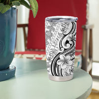 Hawaii Plumeria Lokelani Pikake Lei Tumbler Cup Ele'ele Polynesian Tattoo