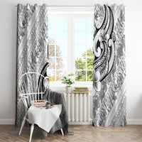 Hawaii Plumeria Lokelani Pikake Lei Window Curtain Ele'ele Polynesian Tattoo
