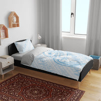 Hawaii Plumeria Lokelani Pikake Lei Bedding Set Uliuli Polynesian Tattoo